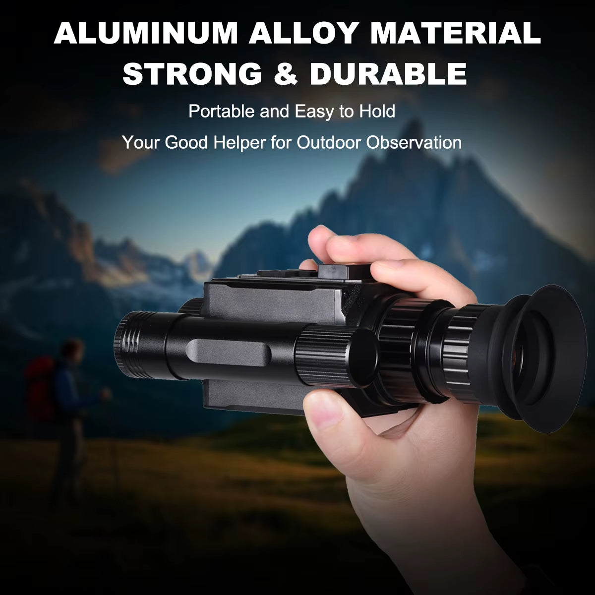 NK006 Night Vision Monocular with Head-Mounted and Helmet-Mounted Digital 5X Zoom Infrared Night Vision Goggles Hunting Camping